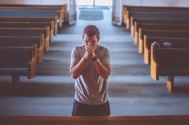 Volunteer at front church